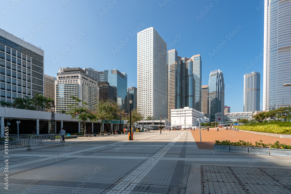 香港现代城市建筑景观