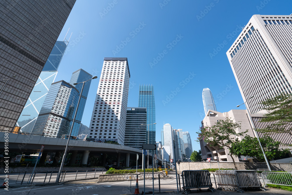 香港现代城市建筑景观