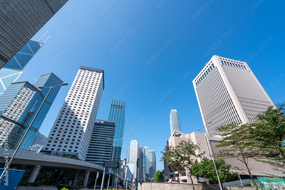 香港现代城市建筑景观