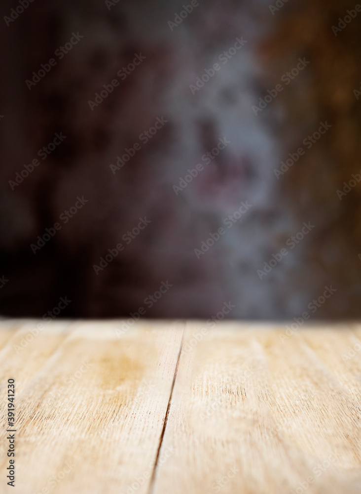 Wooden shelf product background