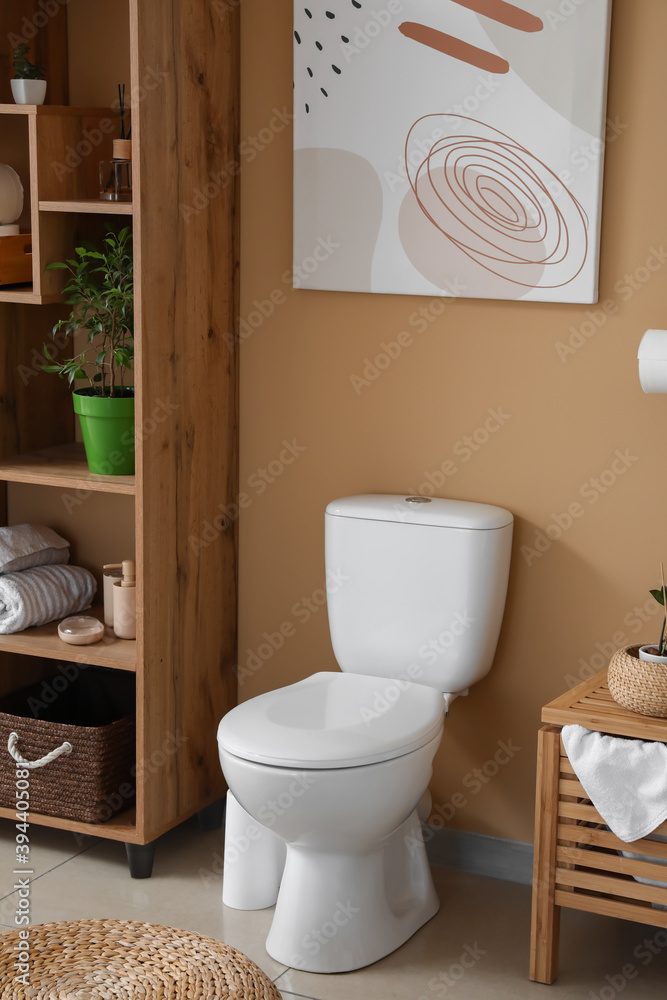 Stylish interior of modern restroom