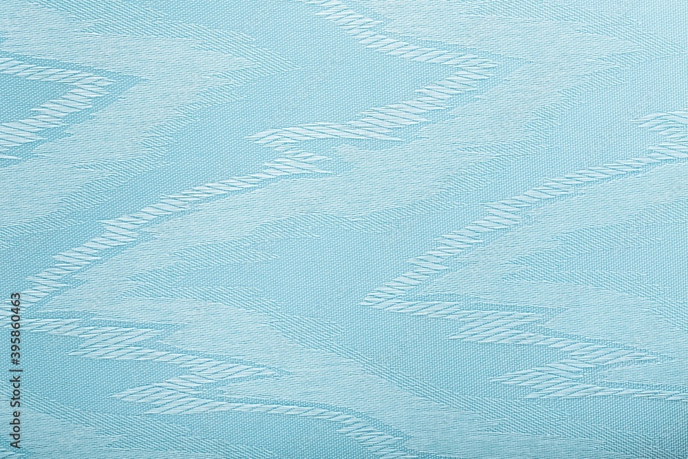 Close-Up of Blue Pattern Upholstery