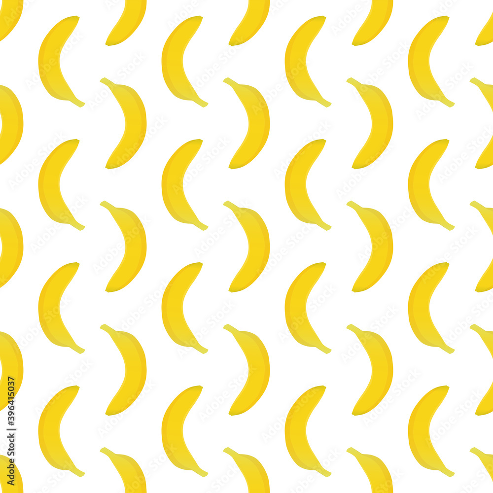 Banana Seamless Pattern Background Vector Illustration