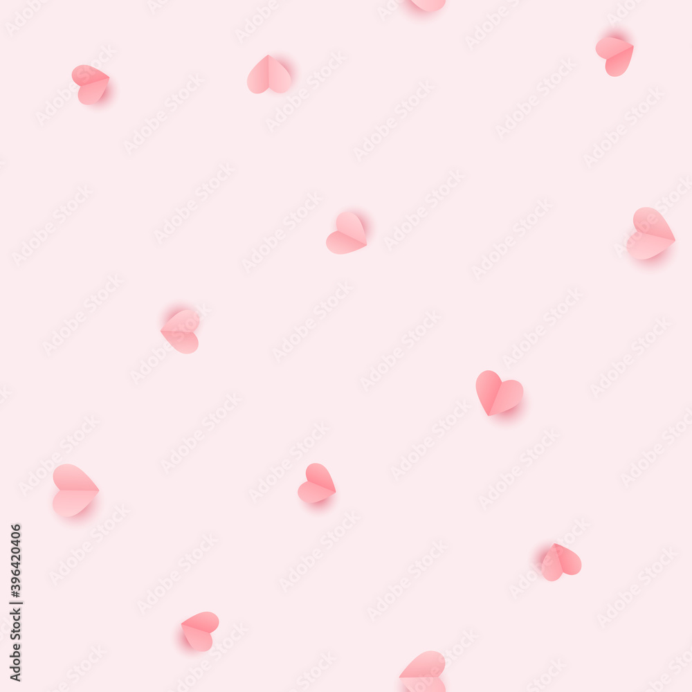 Love Heart Seamless Pattern Background. Vector Illustration EPS10