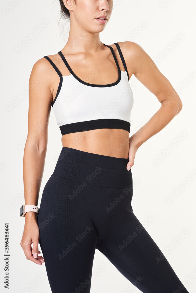 Womens sports wear mockup active wear apparel