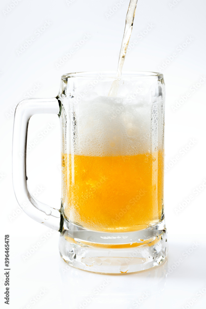 Draught beer png in a mug mockup