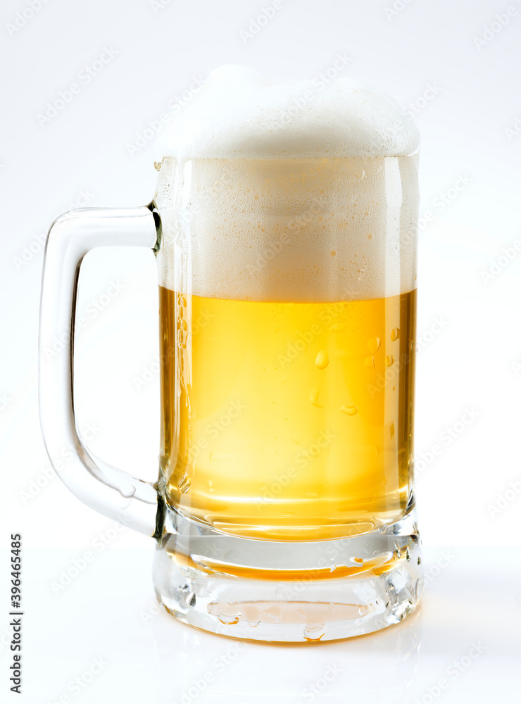 Draught beer png in a mug mockup