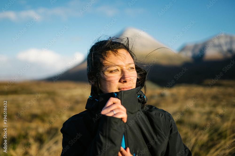 苏格兰Glen Etive的女人