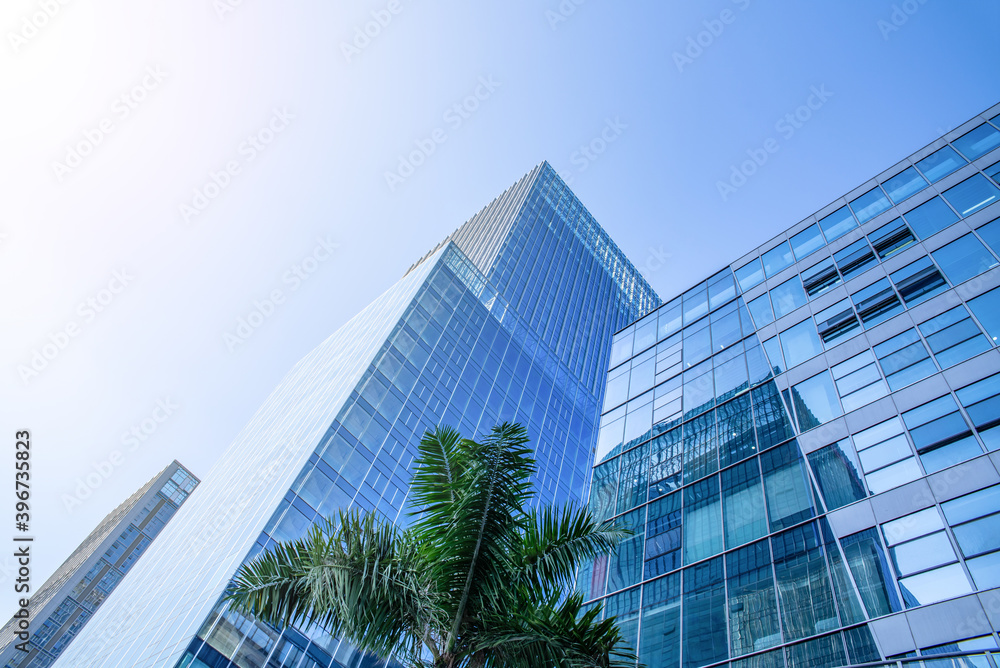 CBD Building Glass Curtain Wall in Nansha Free Trade Zone, Guangzhou, China