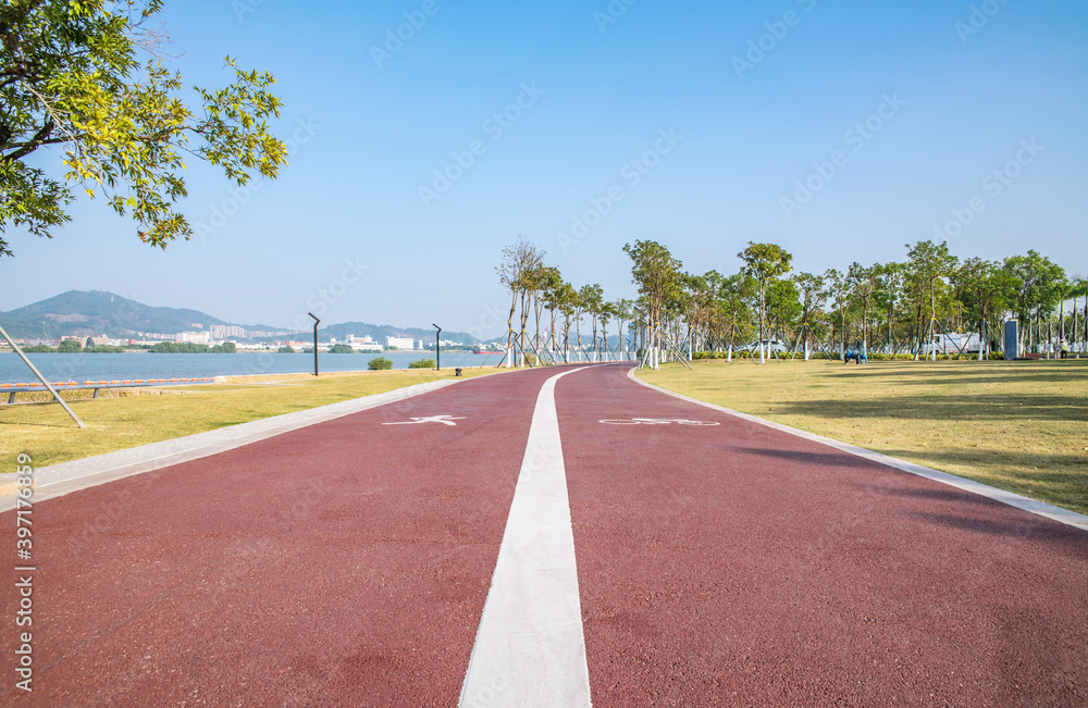 中国广州南沙灵山岛角海滩跑道