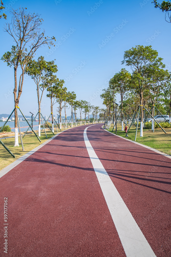 中国广州南沙灵山岛角海滩跑道