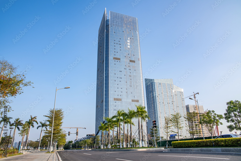 CBD Building in Lingshan Island, Nansha, Guangzhou, China