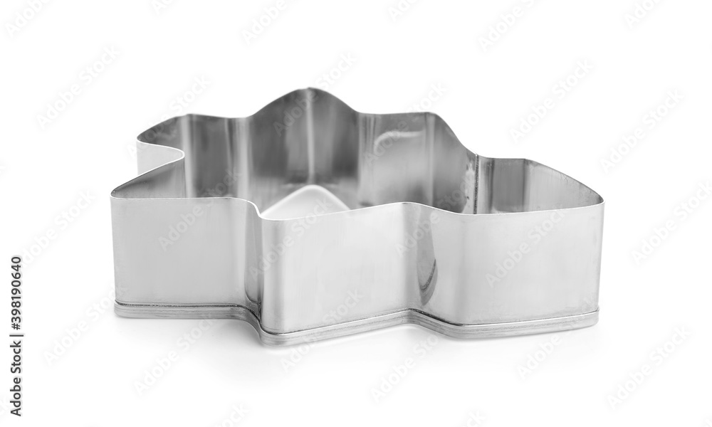 Cookie cutter on white background