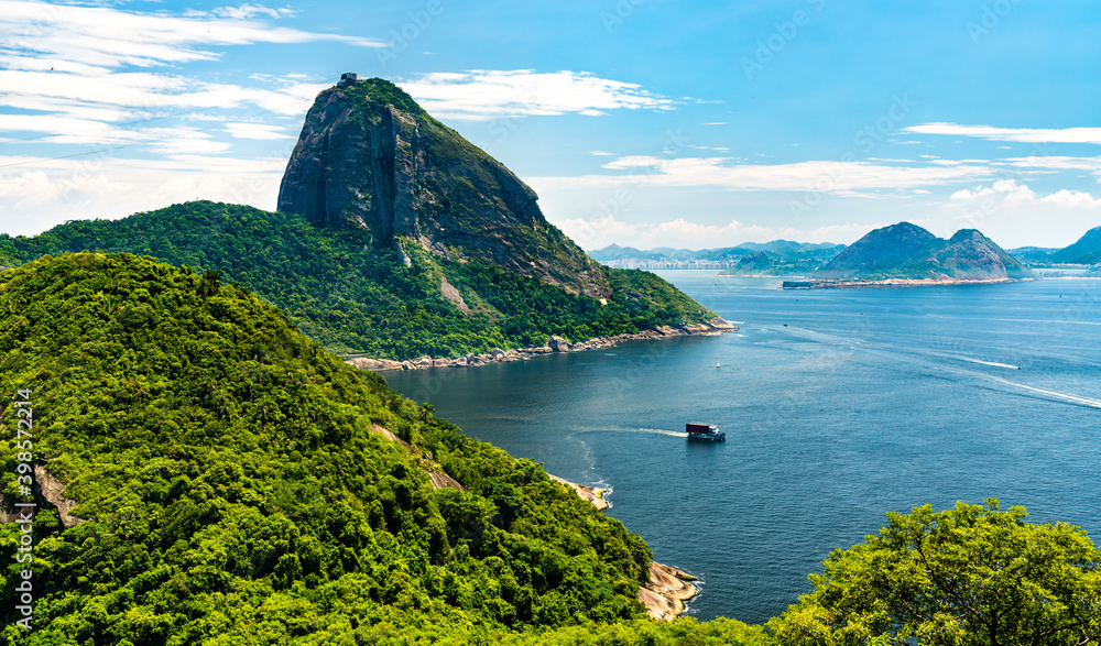 View of Sugarloaf Mountain in Rio de Janeiro - Brazil, South America