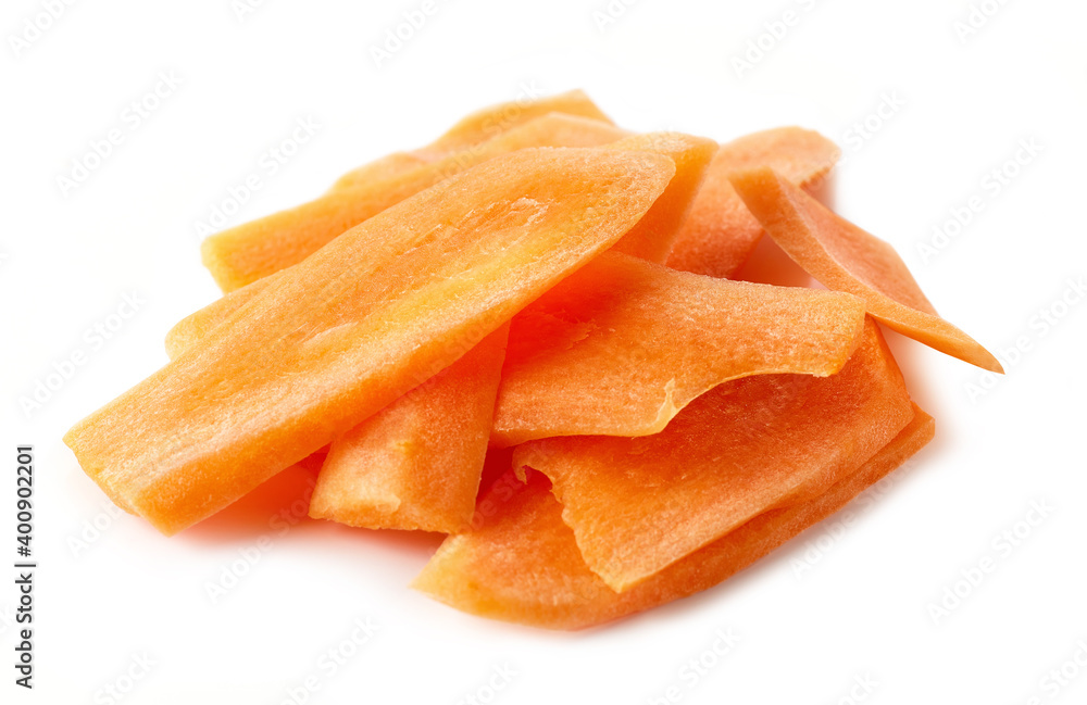 fresh raw carrot slices