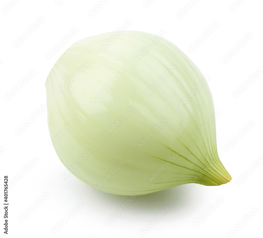 fresh raw peeled onion