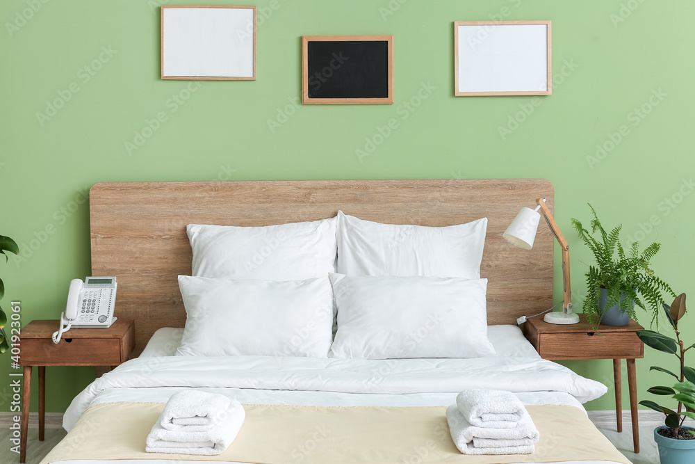 Interior of modern room in hotel