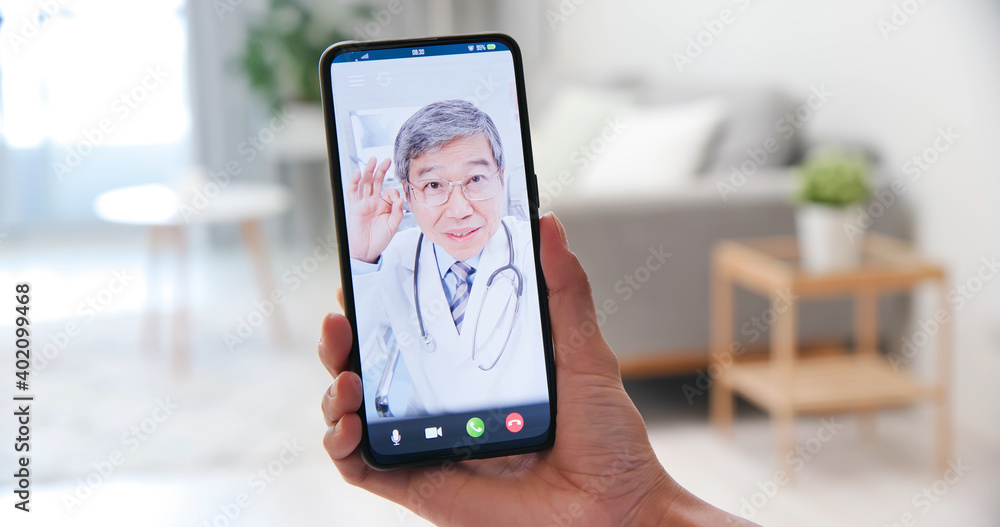 Telemedicine concept - video chat