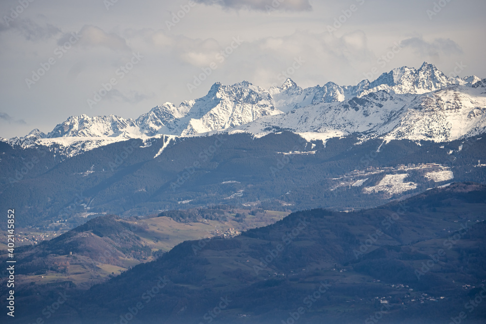 高山雪景