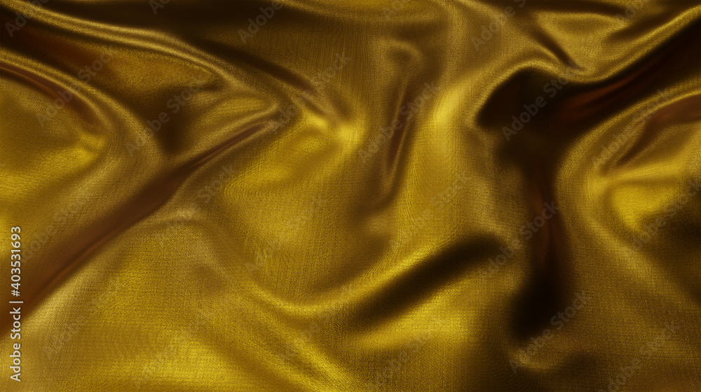 Gold fabric thread texture background