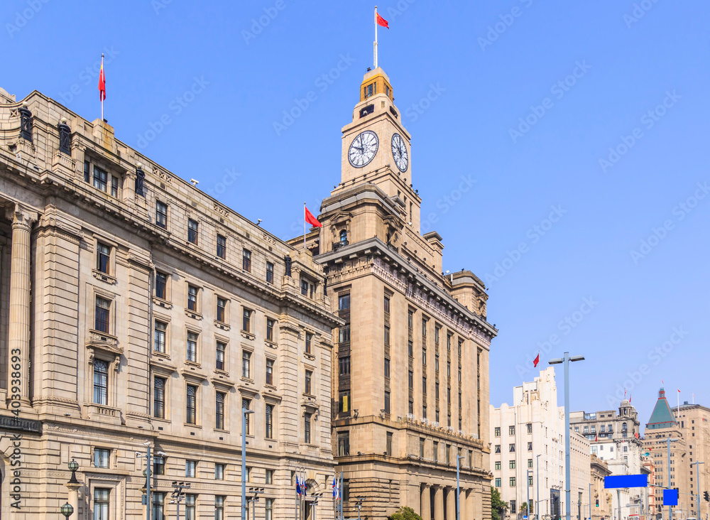 Shanghai Bund old building landscape