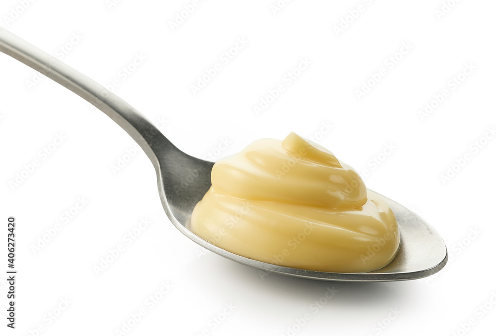 spoon of mayonnaise