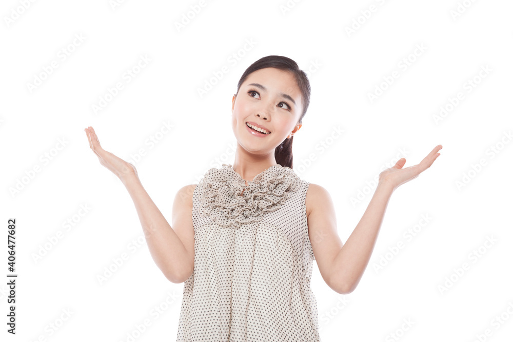 Portrait of a happy Young woman smiling