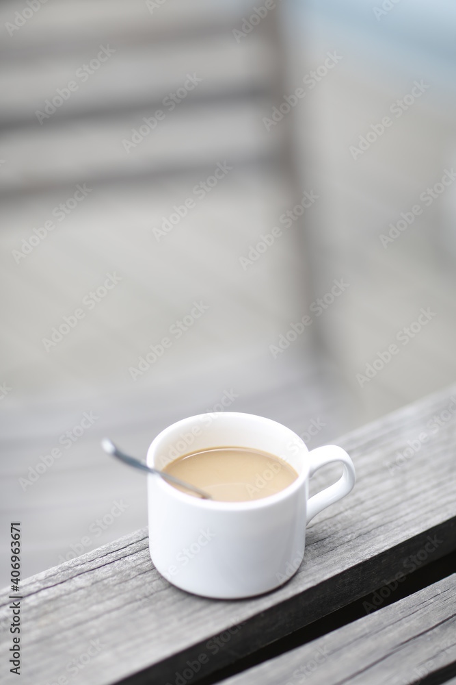 A cup of coffee close up