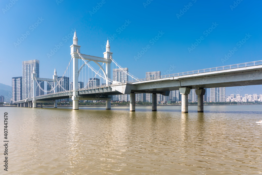 Zhuhai Baishi Bridge architectural landscape