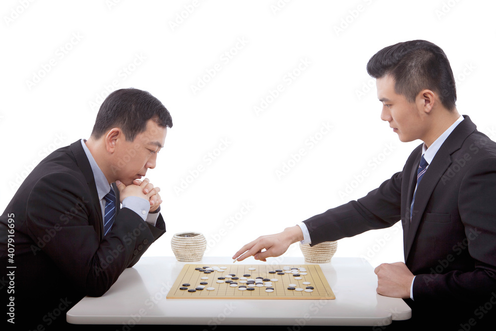 商界人士玩围棋