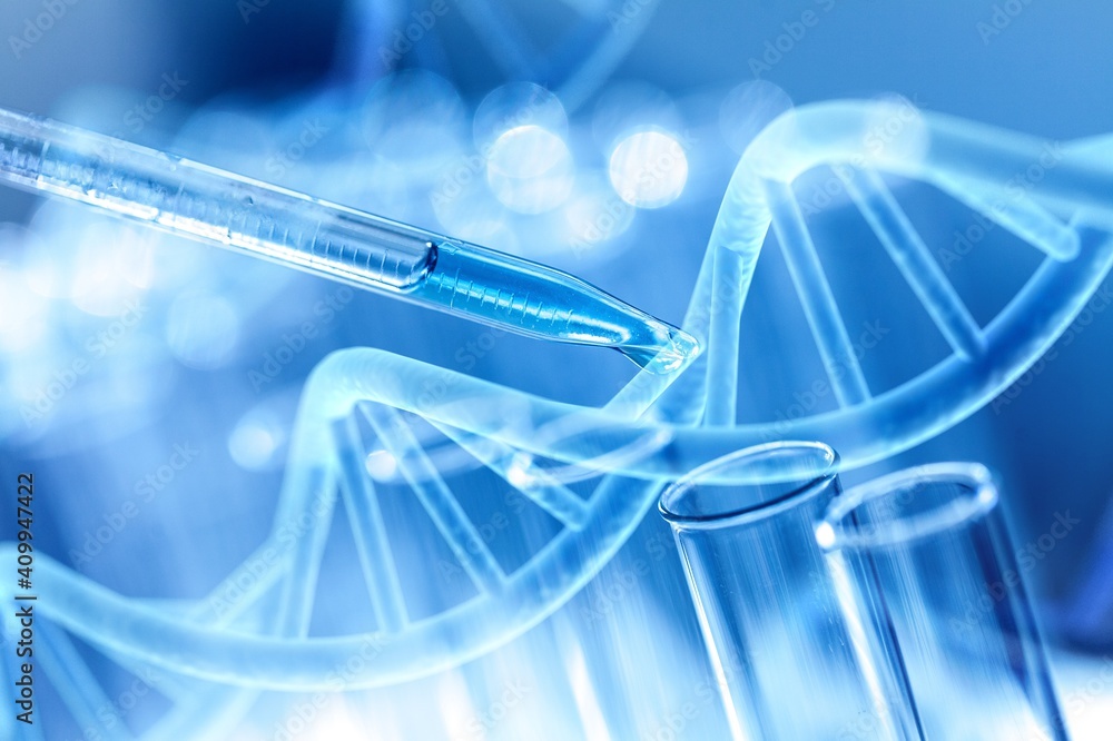 科学实验室试管和移液管