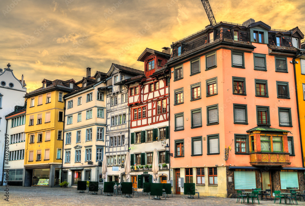 Architecture of St. Gallen in Switzerland