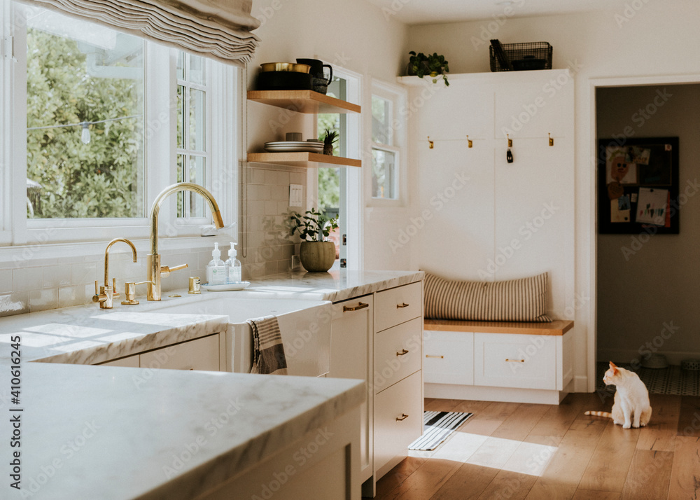 Clean home kitchen