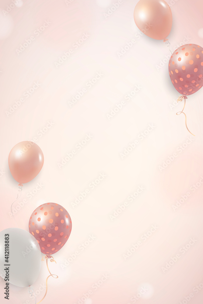 Elegant balloon background vector