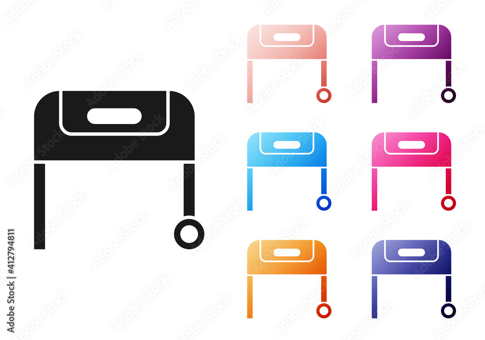 Paper cut Barbecue grill icon isolated on grey background. BBQ grill party. Paper art style. Vector.