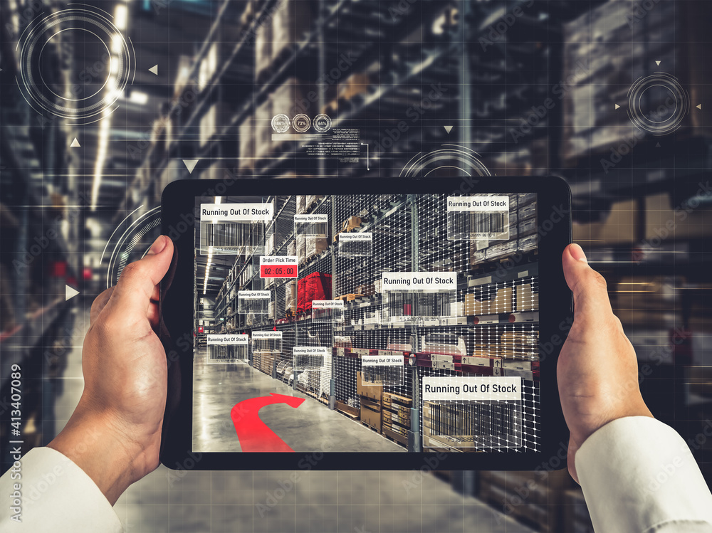 Smart warehouse management system using augmented reality technology to identify package picking and