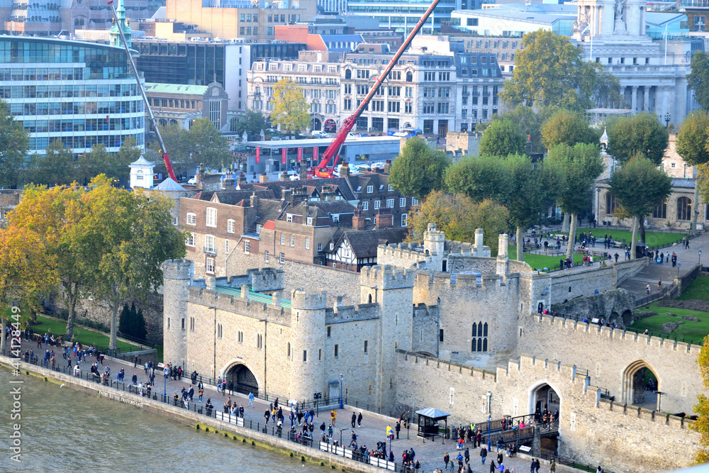 Tower view and neighborhood-英国伦敦