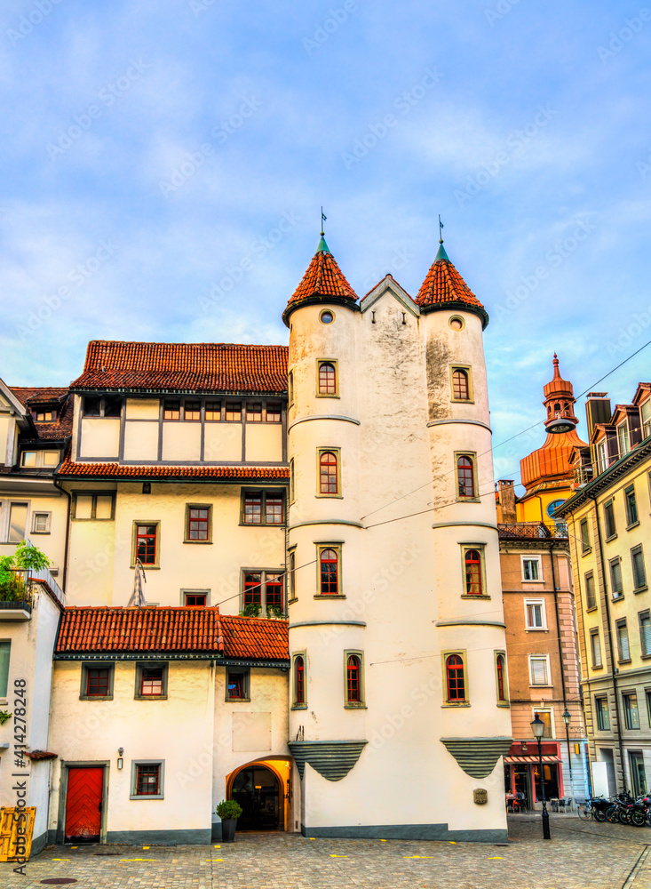 Traditional architecture of St. Gallen in Switzerland