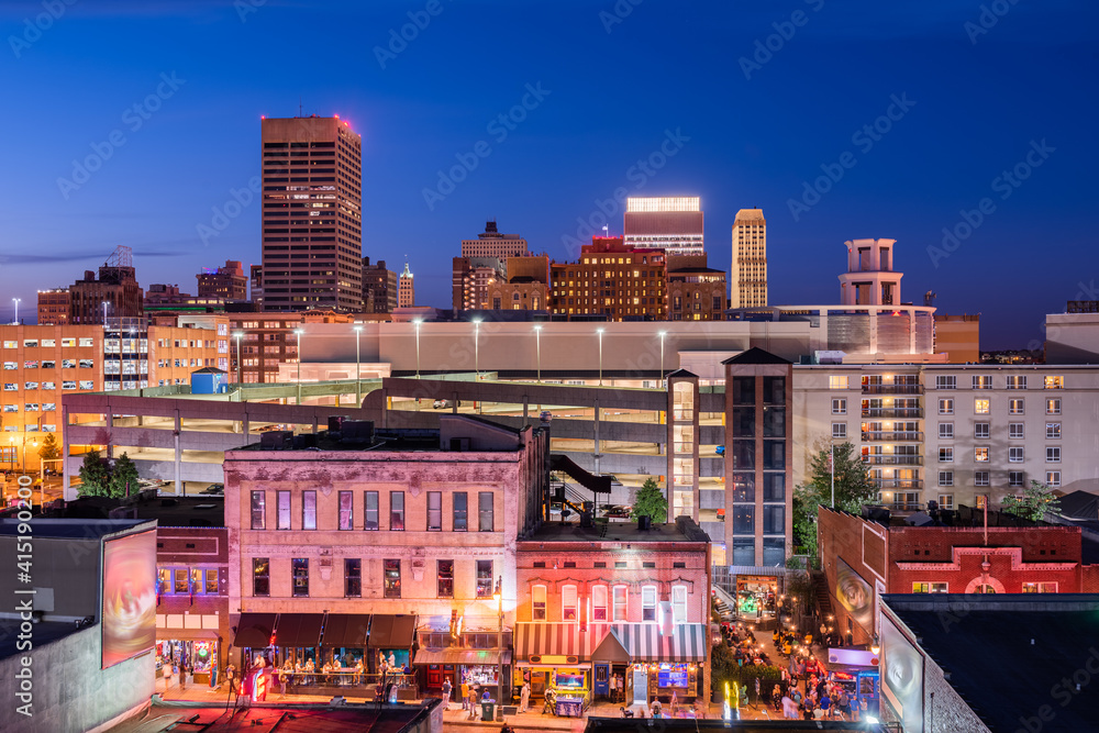 Memphis, Tennessee, USA Downtown Skyline