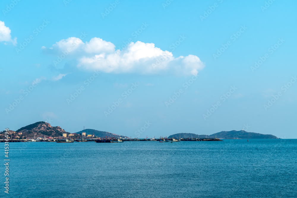 青岛市崂山区海岸线景观