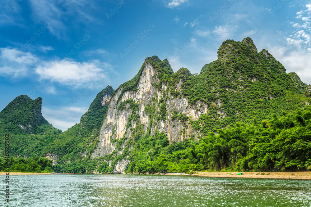 Karst Mountains Landscape of Guilin, China.