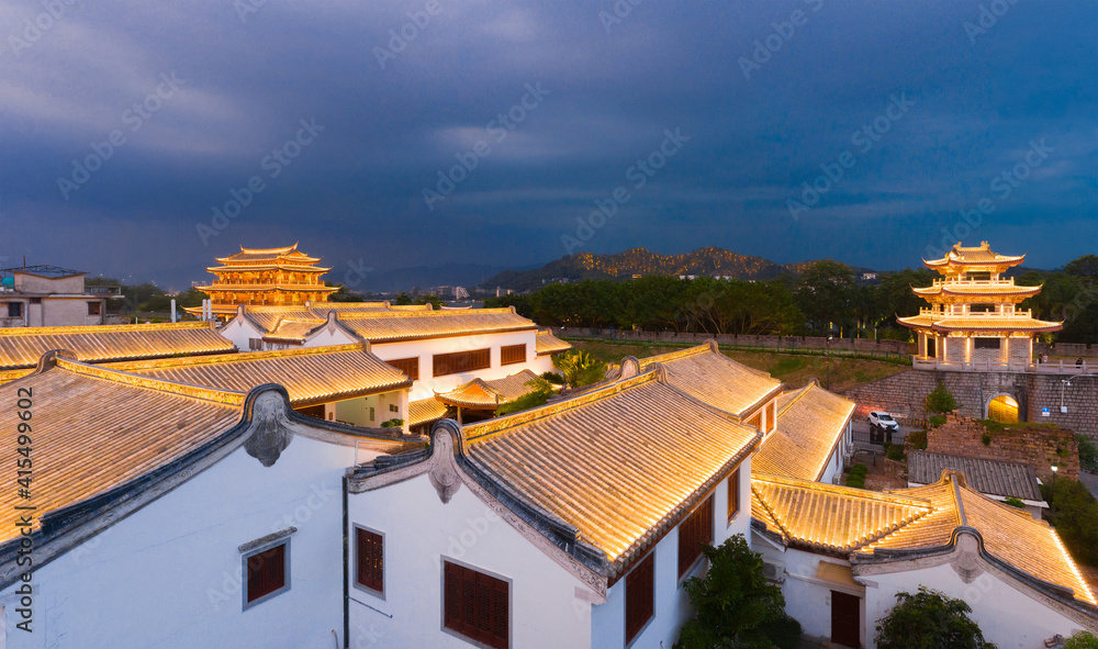 中国广东省潮州市潮州古城夜景