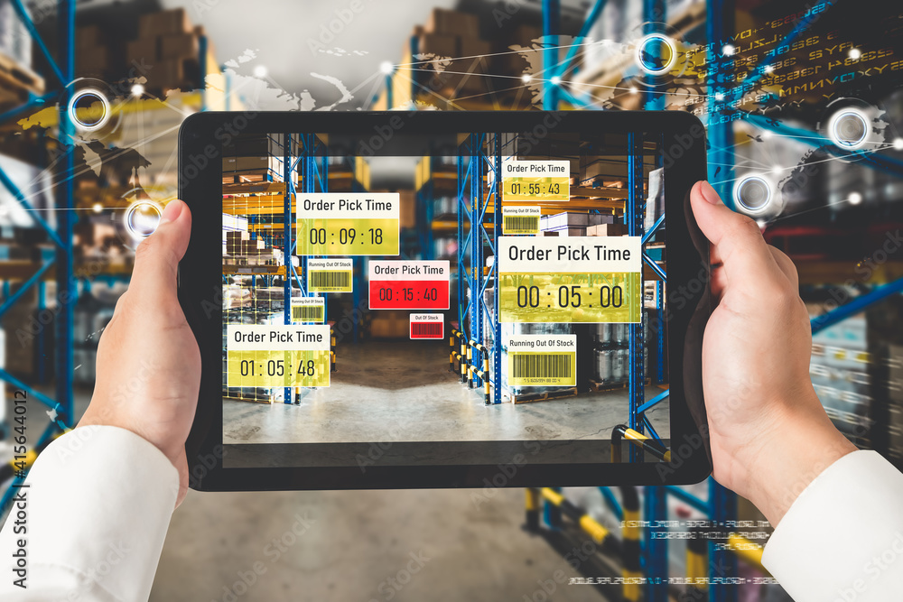 Smart warehouse management system using augmented reality technology to identify package picking and