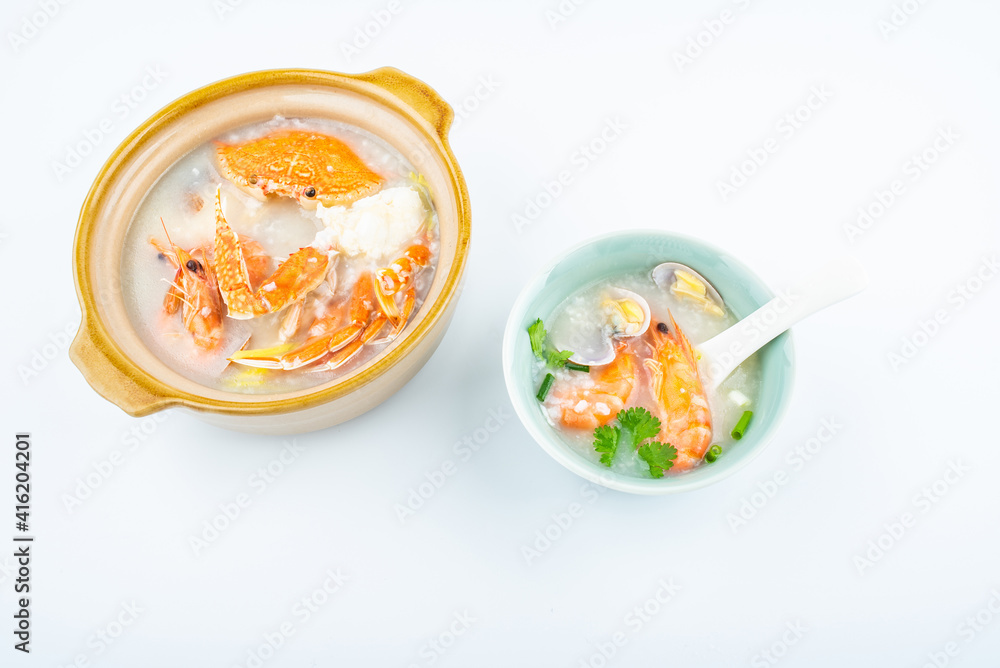 China Guangdong Chaoshan casserole porridge seafood porridge