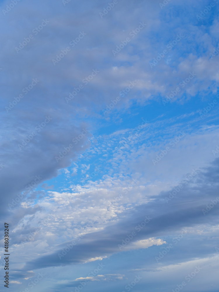 Cloud formations in a blue sky. Western Cape. South Africa