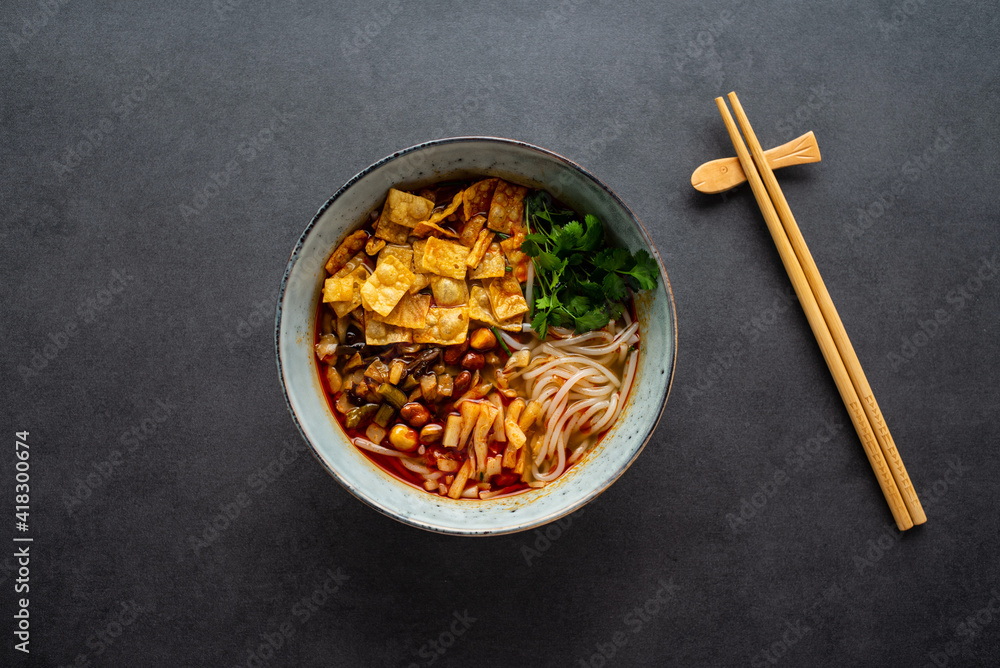 A bowl of Liuzhou snail noodles