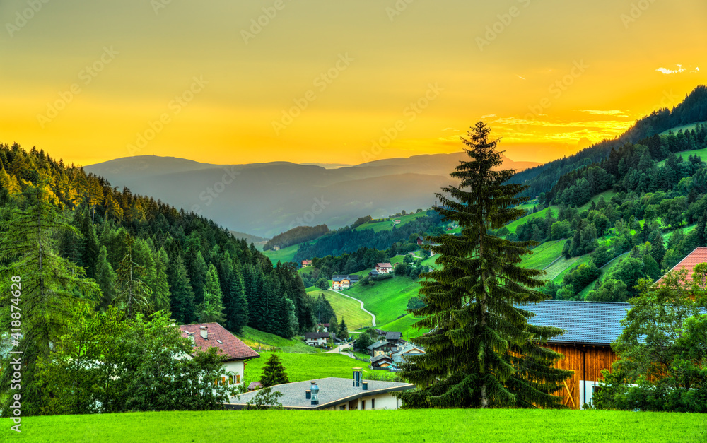 View of Santa Maddalena village - the Dolomites, South Tyrol, Italy