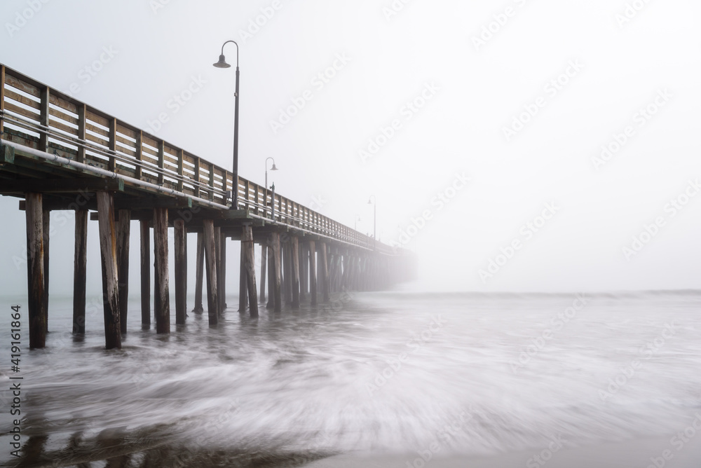 Pier in the fog