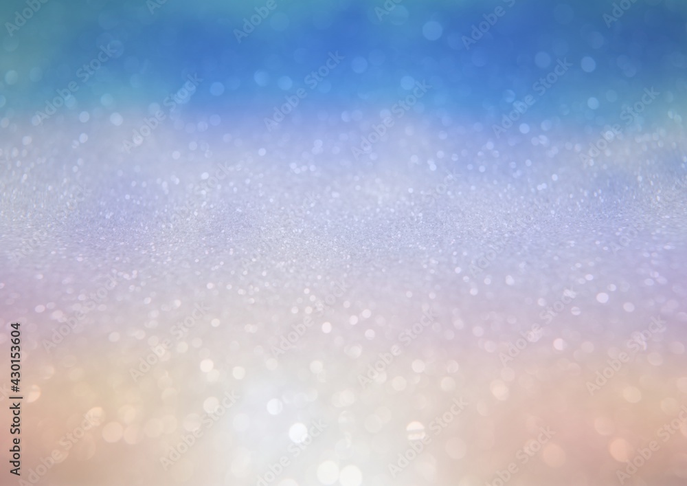 Digitally generated image of spots of light with copy space against colorful gradient background