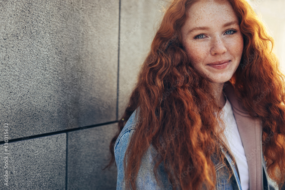 Beautiful girl in college campus